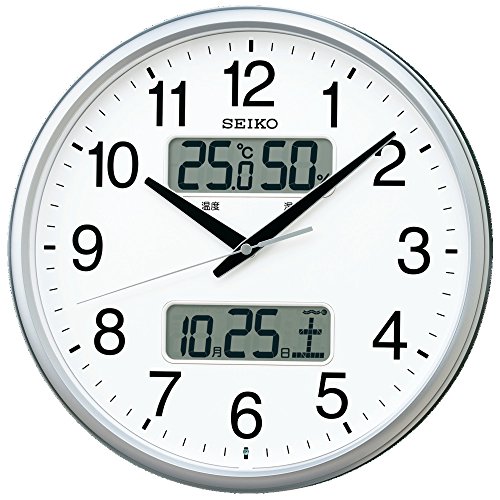 欲しいの アナログ 電波 掛け時計 クロック セイコー カレンダー KX2