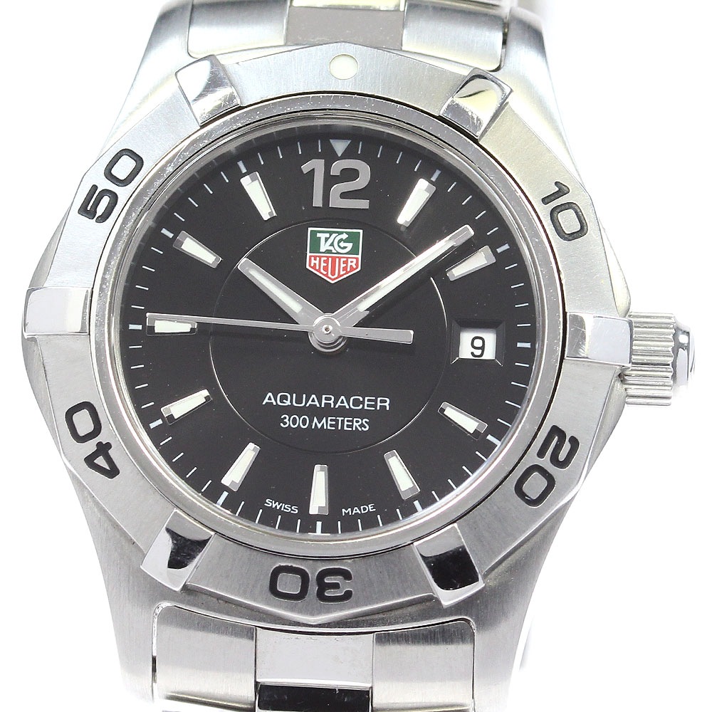 タグホイヤー TAG HEUER WAF1410 アクアレーサー デイト クォーツ レディース 良品 保証書付き_826202【中古】