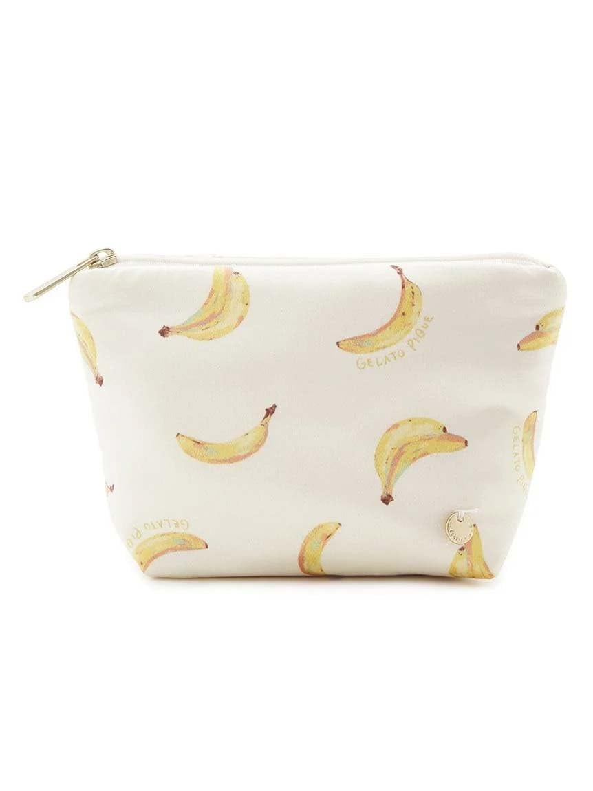 [ジェラート ピケ] フルーツ柄ティッシュポーチ PWGB242542 レディース YEL