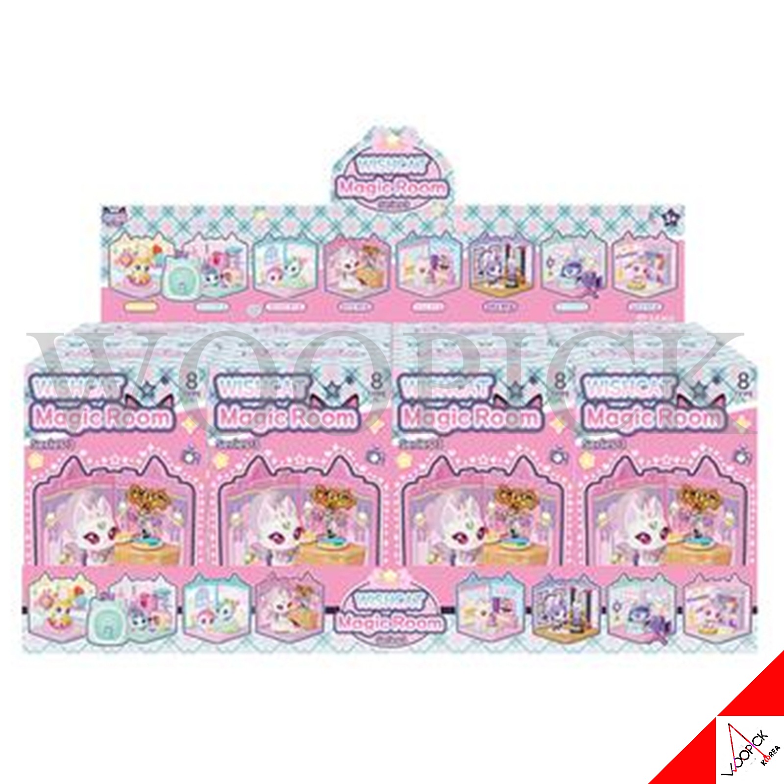 [関税込み] ウィッシュキャット/マジックルーム/フィギュア/Vol.3/8種ランダムボックス/フルセット/韓国アニメ/韓国玩具/正品/2026