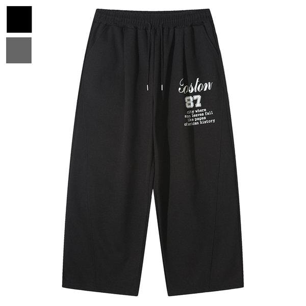 メンズボストン87切開ワイド接着パンツAC-PTA-Q082-ブラック