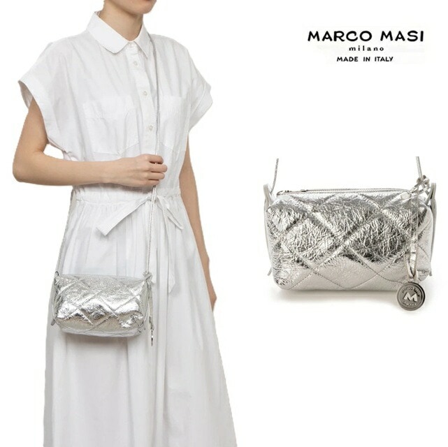 マルコマージ Marco Masi ポシェット ボディバッグ キルティング ショルダーバッグ バッグ レディース イタリア製 牛革 本革 レザー 3083 ショルダーバッグ 2way 14,850円