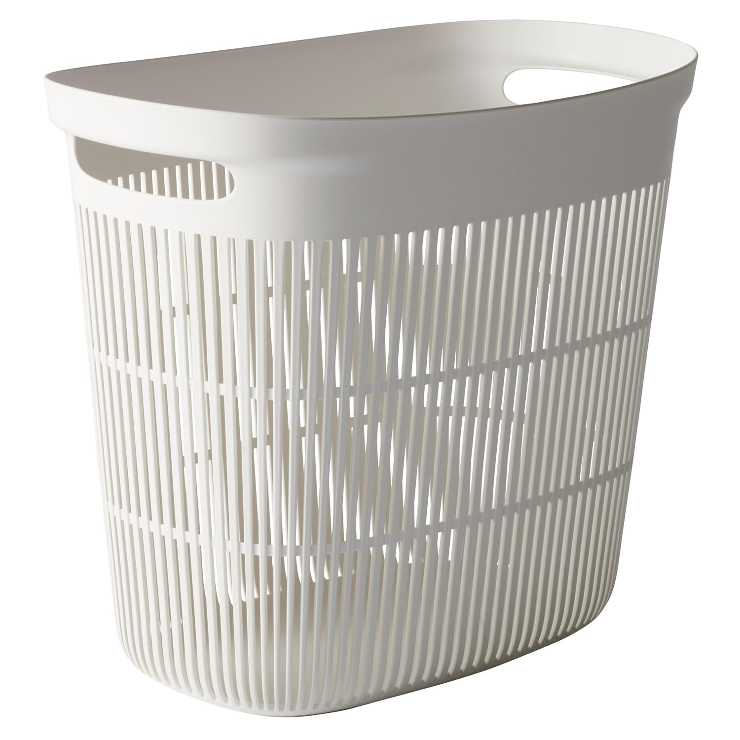 【全国送料無料】 マーナ (marna) 手に負担のかかりにくい ランドリーバスケット (しなっても割れにくい/通気性) ランドリー収納 (中身が見えにくい/空間に馴染む) おしゃれ 洗濯カゴ 洗濯物