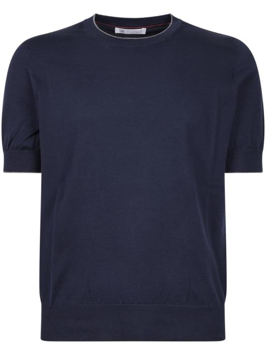 BRUNELLO CUCINELLI Men T-Shirts M29805200CW425 Blue