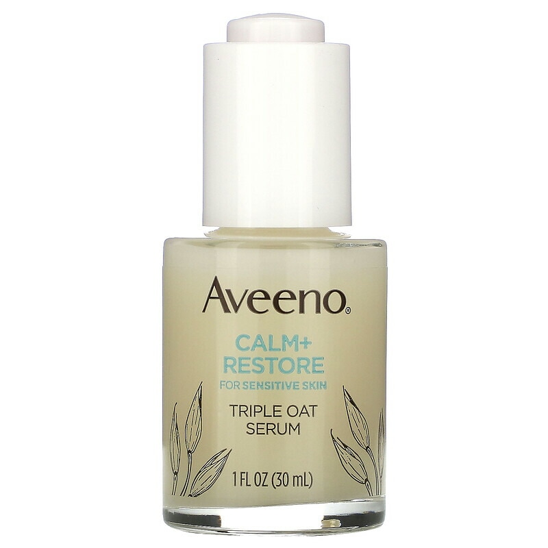AVEENO　感肌用の落ち着いた+復元 トリプルオーツセラム 1 fl oz (30 ml)