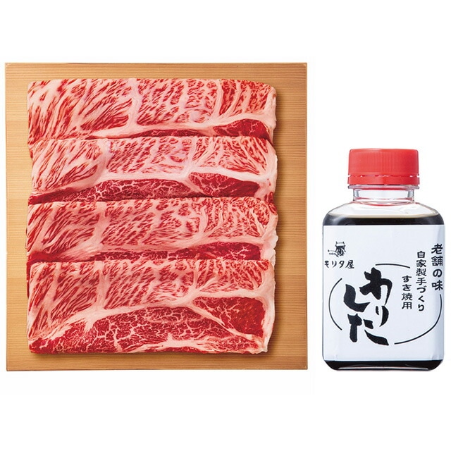 京都/モリタ屋 A5国産黒毛和牛 肩ロース すき焼き用（500g）