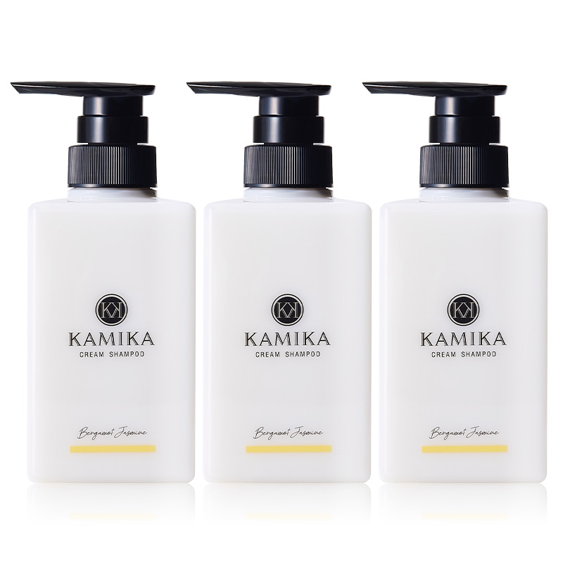 クリームシャンプー 3本セット ベルガモットジャスミンの香り