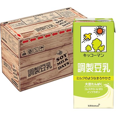 他サイト： 【Amazon.co.jp限定】キッコーマン 調製豆乳 SOYMILK DAYS 1000ml×6本の商品画像