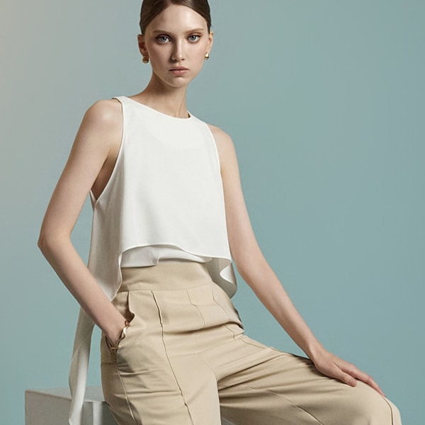 B3131 スリーブレス ブラウス