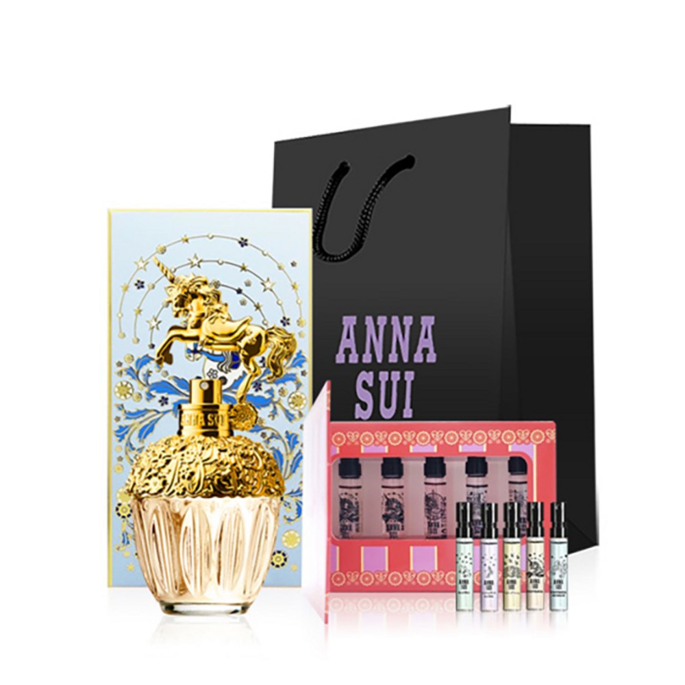 アンナスイファンタジアEDT 30ml +ポケットスプレーEDT 2ml x 5種セット+アンナスイショッピングバッグ 5,241円