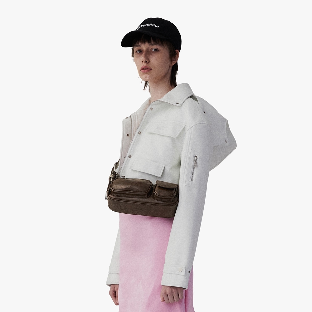 ファインドカプールベルティポケットバッグ 25-ブラウン