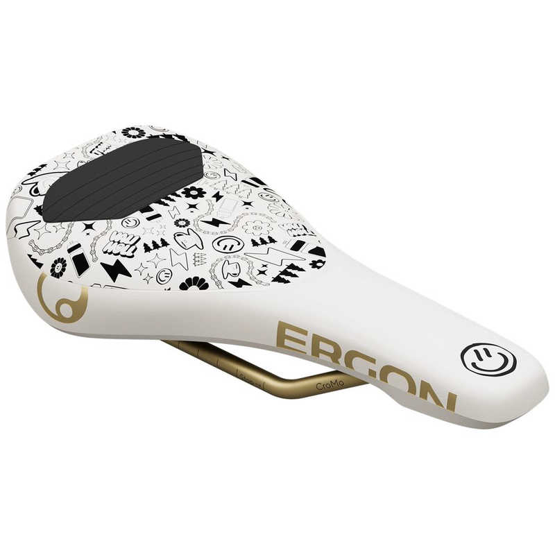 ERGON　サドル SM Downhill Comp Vali Hll Edition ダウンヒル コンプ ヴァリ ホル エディション ホワイト　SDL34204