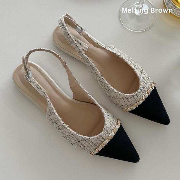 レディース 春の靴 フラット レディース スリングバック サンダル