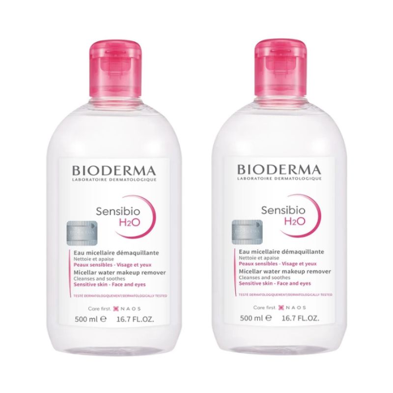 バイオダーマ H2O クレンジングウォーター 500ml×2本セット（センシビオ・敏感肌用）