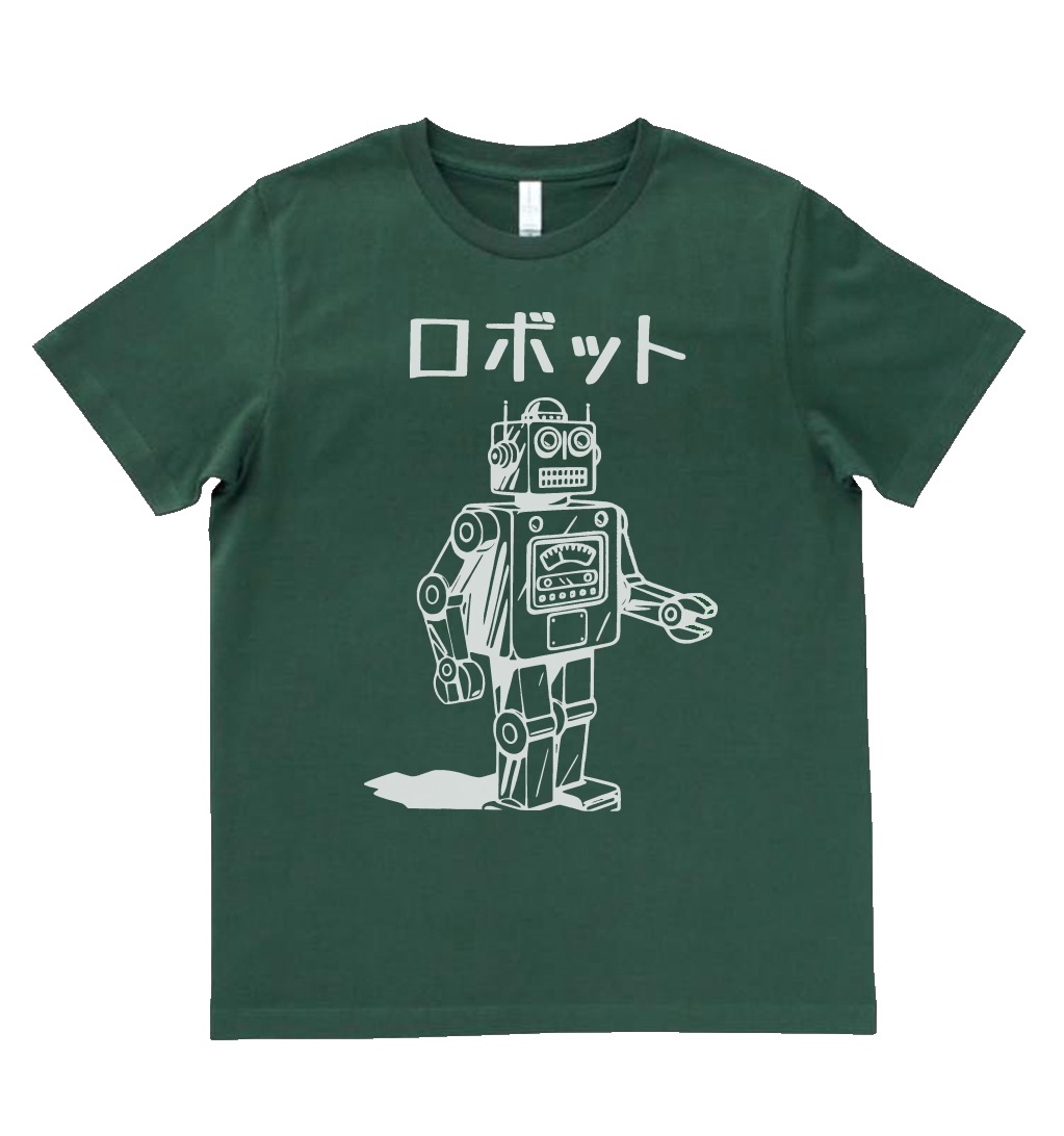 デザイン Tシャツ ロボット 驚きの値段で 【500円引きクーポン】 MLサイズ モスグリーン