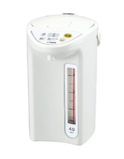 TIGER タイガー 電気ポット PDR-G401-W マイコン電動ポット 4L ホワイト