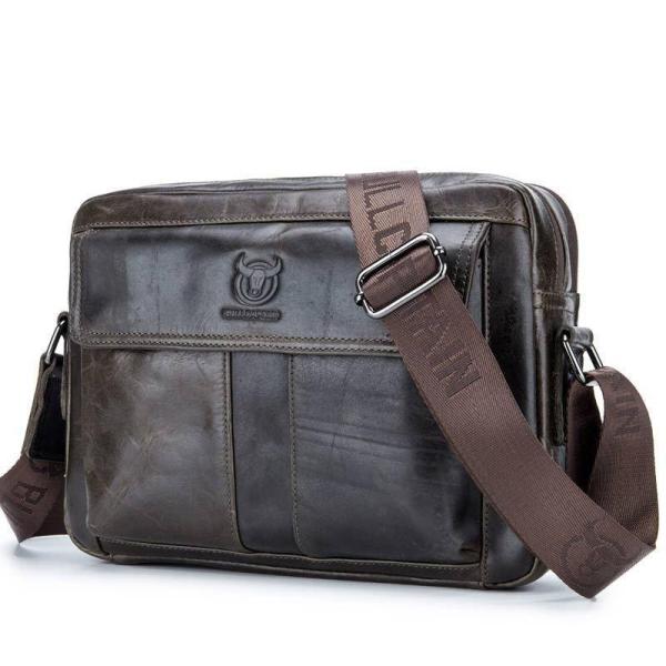 ショルダー バッグ メンズ 斜め 掛け 革 ボディバッグ ビジネス バッグ 人気 本牛革 大容量 ファ ッション 本革 レジャー 軽量 旅行 ipad 6,823円