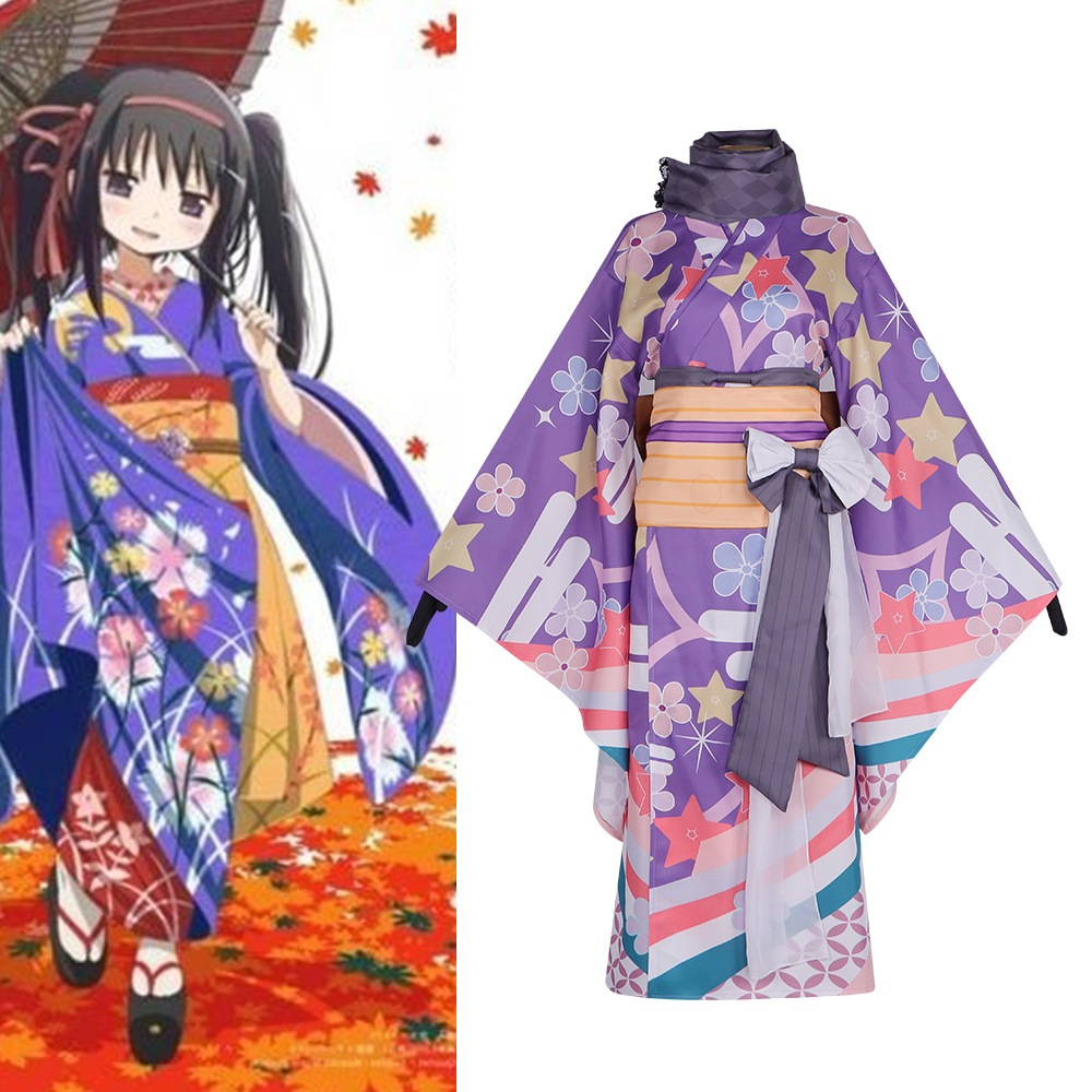 魔法少女まどかマギカ 和装コス 衣装 二次元 暁ほむら まどか 鹿目々花 コスプレ衣装