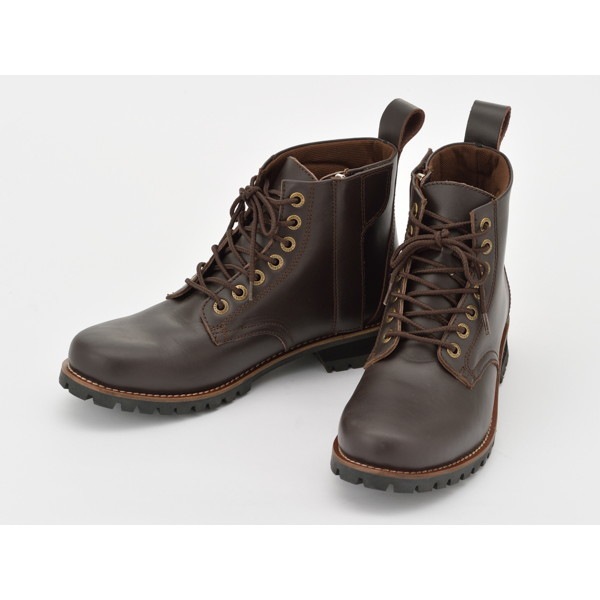 D17133 HBS-003 ショートブーツ ダークブラウン 25.5cm