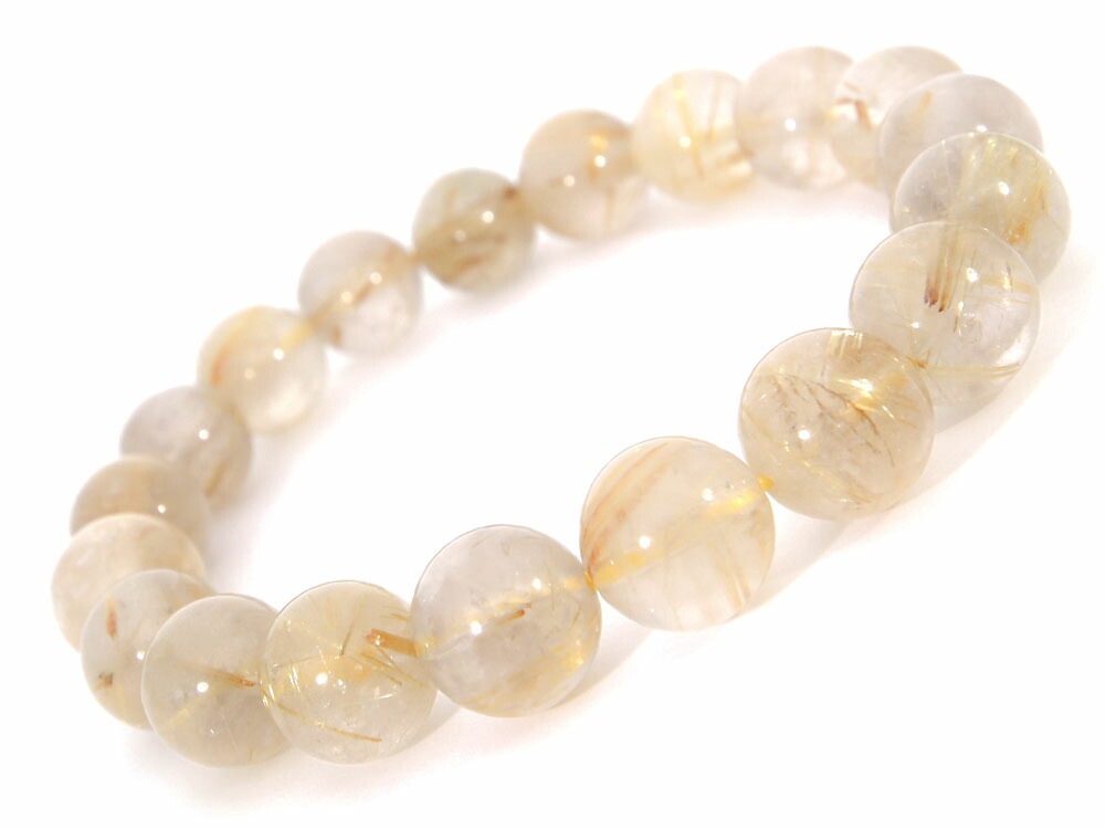 ゴールドルチルクォーツ ルチルクォーツ ブレスレット 9mm パワーストーン ブレスレット メンズ レディース 天然石 数珠 アクセサリー メンズブレスレット レディースブレスレット パワー h831