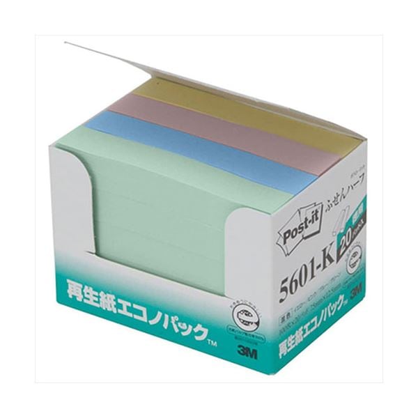 3M ポスト・イット　ふせんハーフ　5601-Y 10箱 3M ポスト・イット ふせんハーフ 5601-Y 10箱