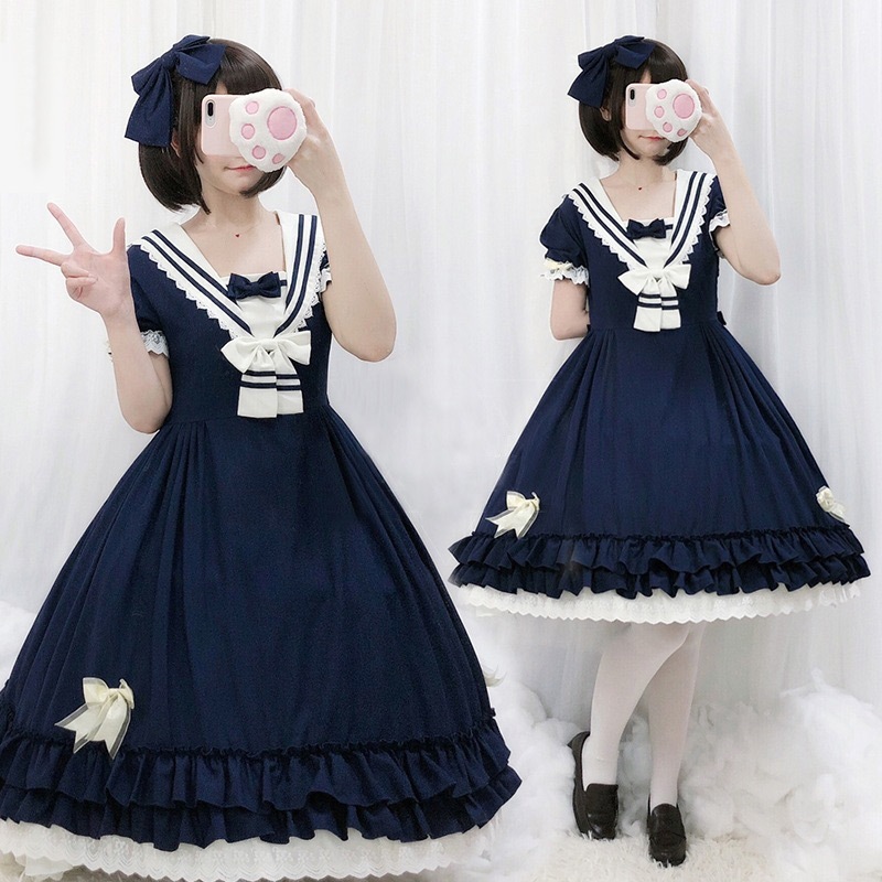 ロリータ ワンピース レディース　コスプレ　ハロウイン 可愛い 姫様 ワンピ ゴスロリ 日系女子