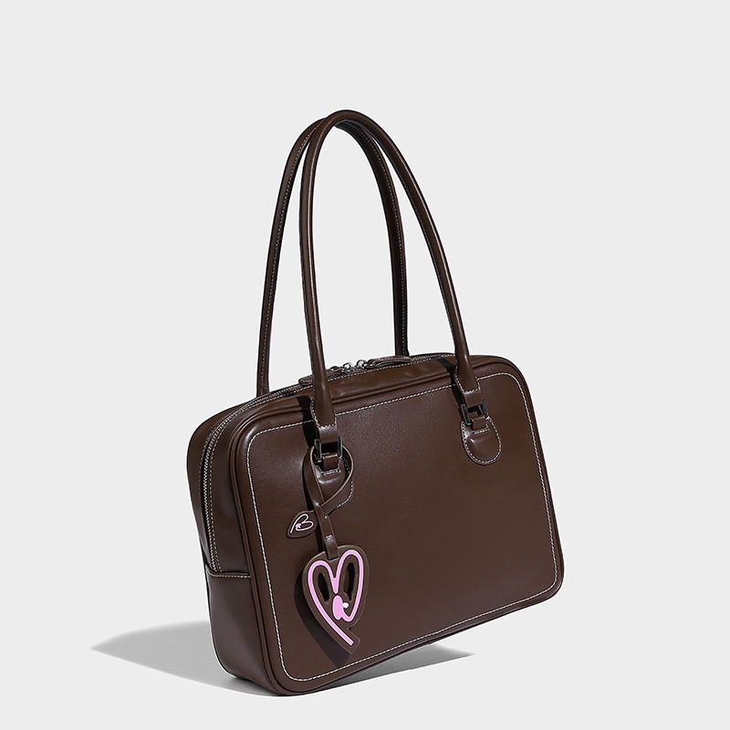 秋冬の大容量トーストバッグレトロなボストンバッグおしゃれなワンショルダー脇バッグ