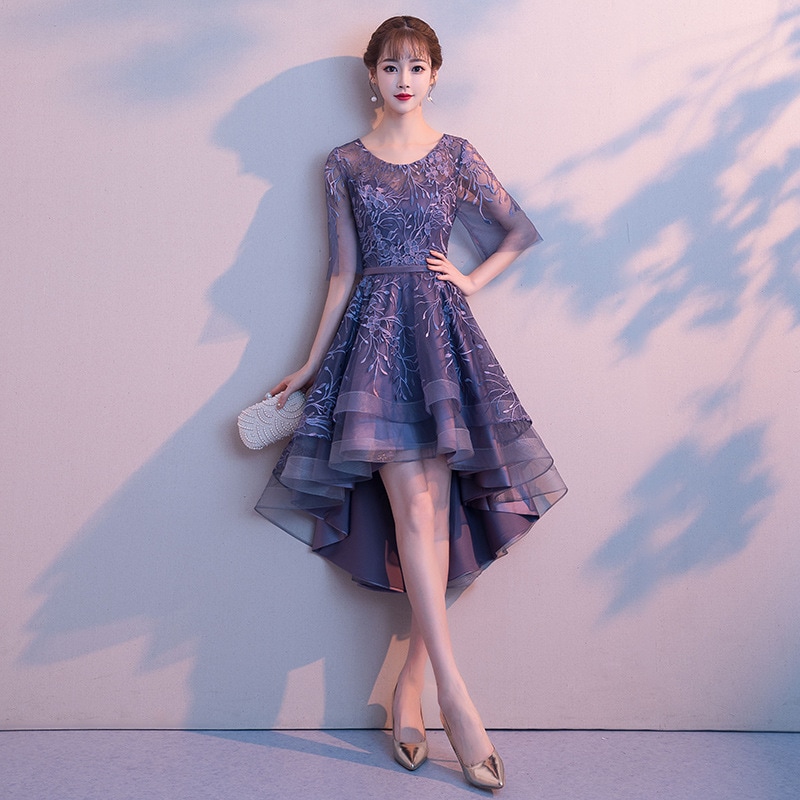 バンケットドレス2025女性のための高貴でエレガントで威厳のあるエレガントな短いパーティードレス