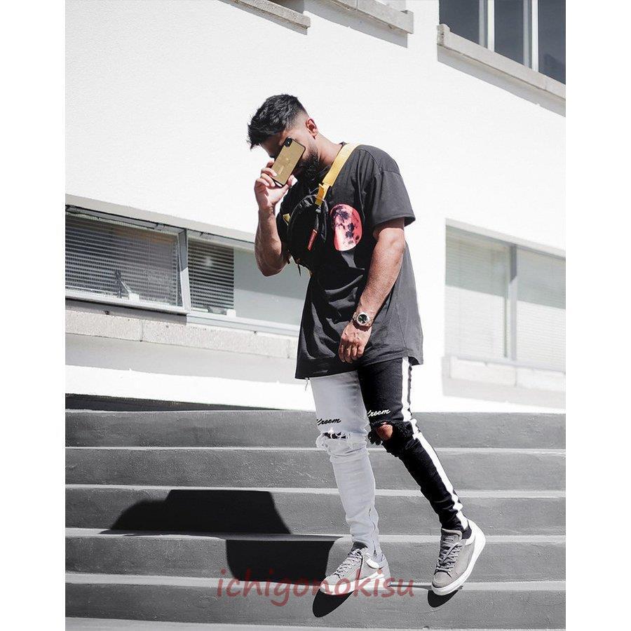 メンズジーンズ ダメージジーンズ スキニーデニム ジーパン デニムパンツ スキニーデニム メンズ ジーンズメンズ 大