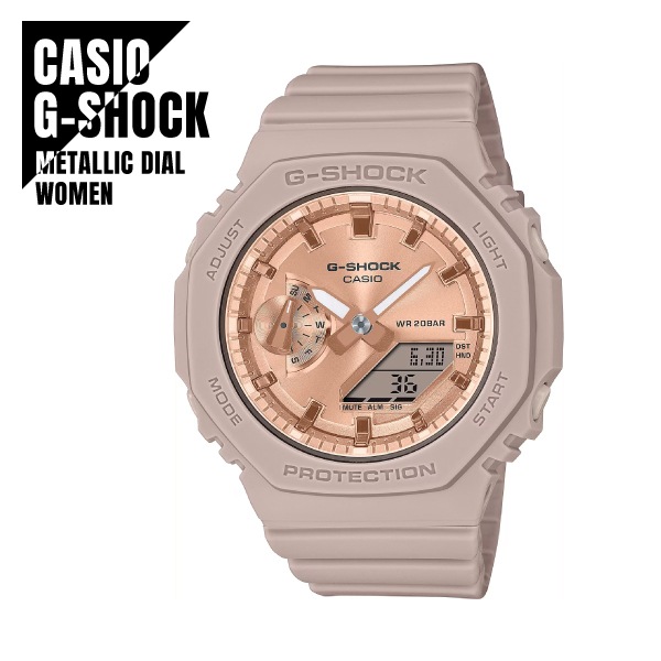 【即納】 国内正規品 CASIO カシオ G-SHOCK カーボンコアガード構造 八角形フォルム GMA-S2100MD-4AJF ピンクゴールド/ピンク 腕時計 レディース