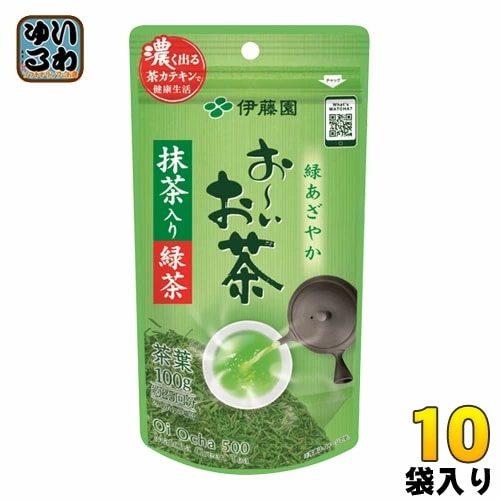 伊藤園 お～いお茶 抹茶入り緑茶 100g 10袋入