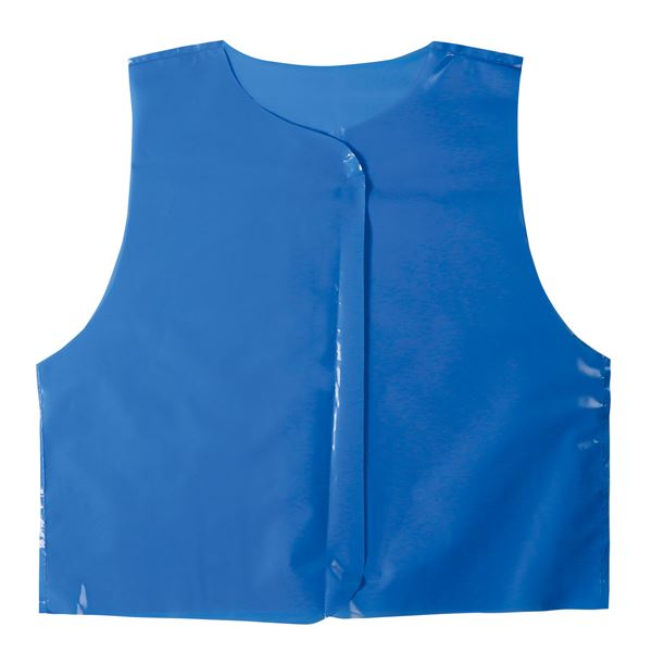 （まとめ）ビニール製衣装ベース Cサイズ（約38cm） ベスト 青 （10枚入） (×10個セット)