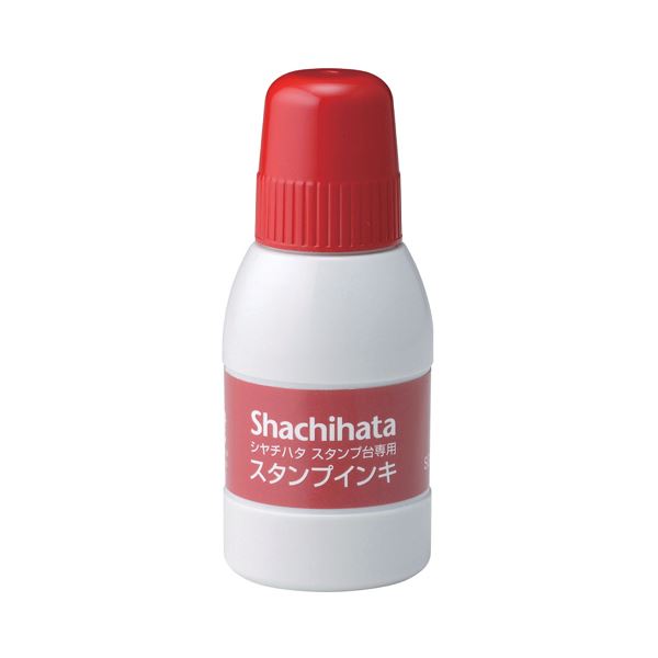 (まとめ) シヤチハタ スタンプ台専用補充インキ40ml 赤 SGN-40-R 1個 (×30セット)