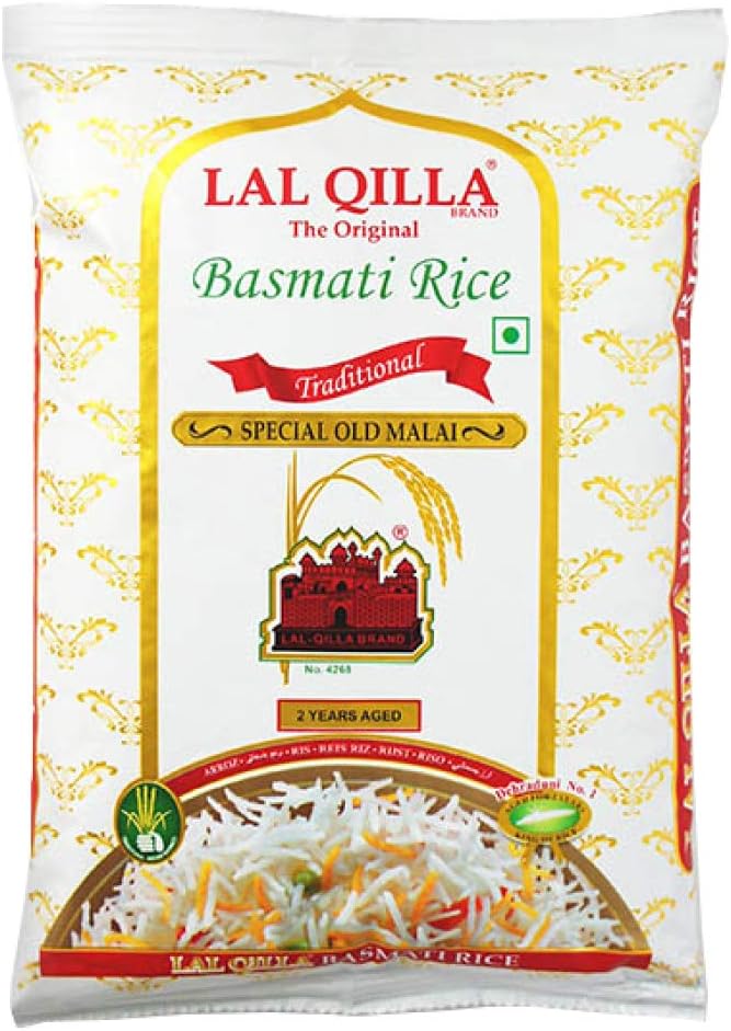 【3袋セット】　お米 ラルキラ バスマティライス 3kg（1kgΧ3袋）インド産 LAL QILLA ラール キラ インド料理