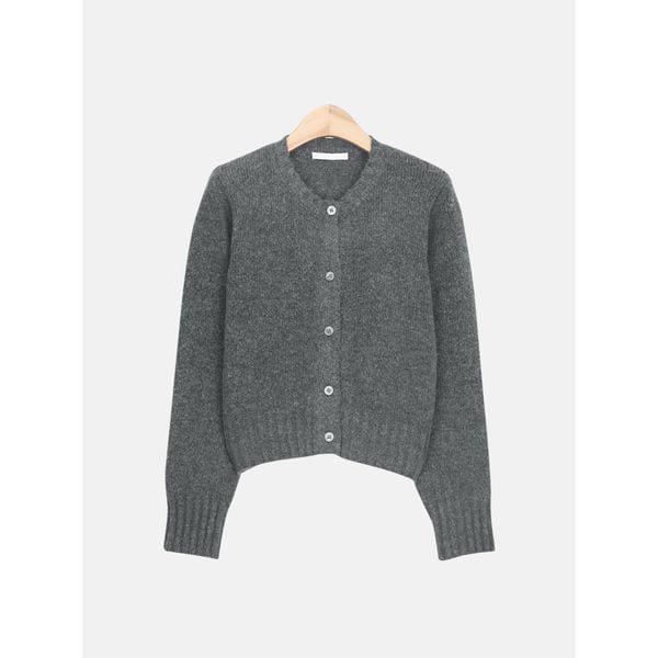 女性 冬 デイリー 6カラー 暖かくベーシック ウール混 ラウンド ソフト カーディガン LSLOT015_P414219538