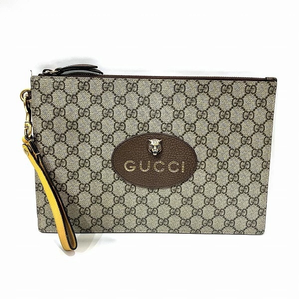 グッチ GGスプリーム 473956 バッグ クラッチバッグ レディース 【中古】