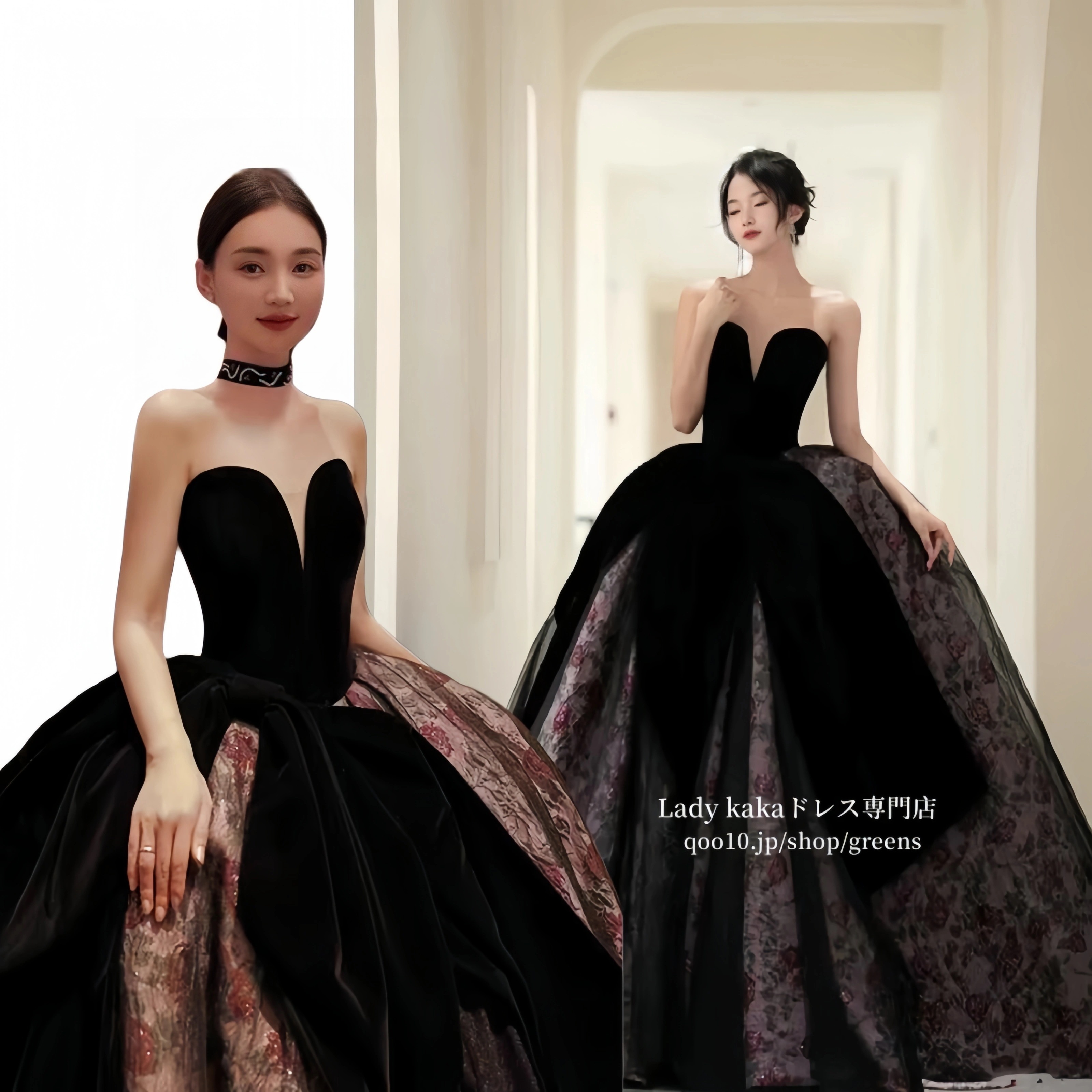 パーティードレス ウェディングドレス 袖なし 花嫁ロングドレス 結婚式 二次会 エレガント お呼ばれ 挙式 簡約 姫系発表会 コンサート パーティー 韓国ファッション 14,000円