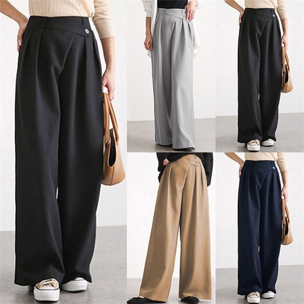 冬 おでかけ 通勤 おしゃれ ガウチョパンツ ワイド ワイドパンツ 上品 無地 ハイウエスト レディ