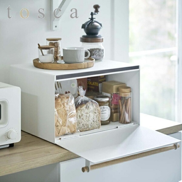 山崎実業 tosca ブレッドケース トスカ 公式 オンラインショップ キッチン 収納 パンケース ブレッドボックス 調味料収納 小物収納 食器収納 収納ラック 調味料ラック 収納ケース