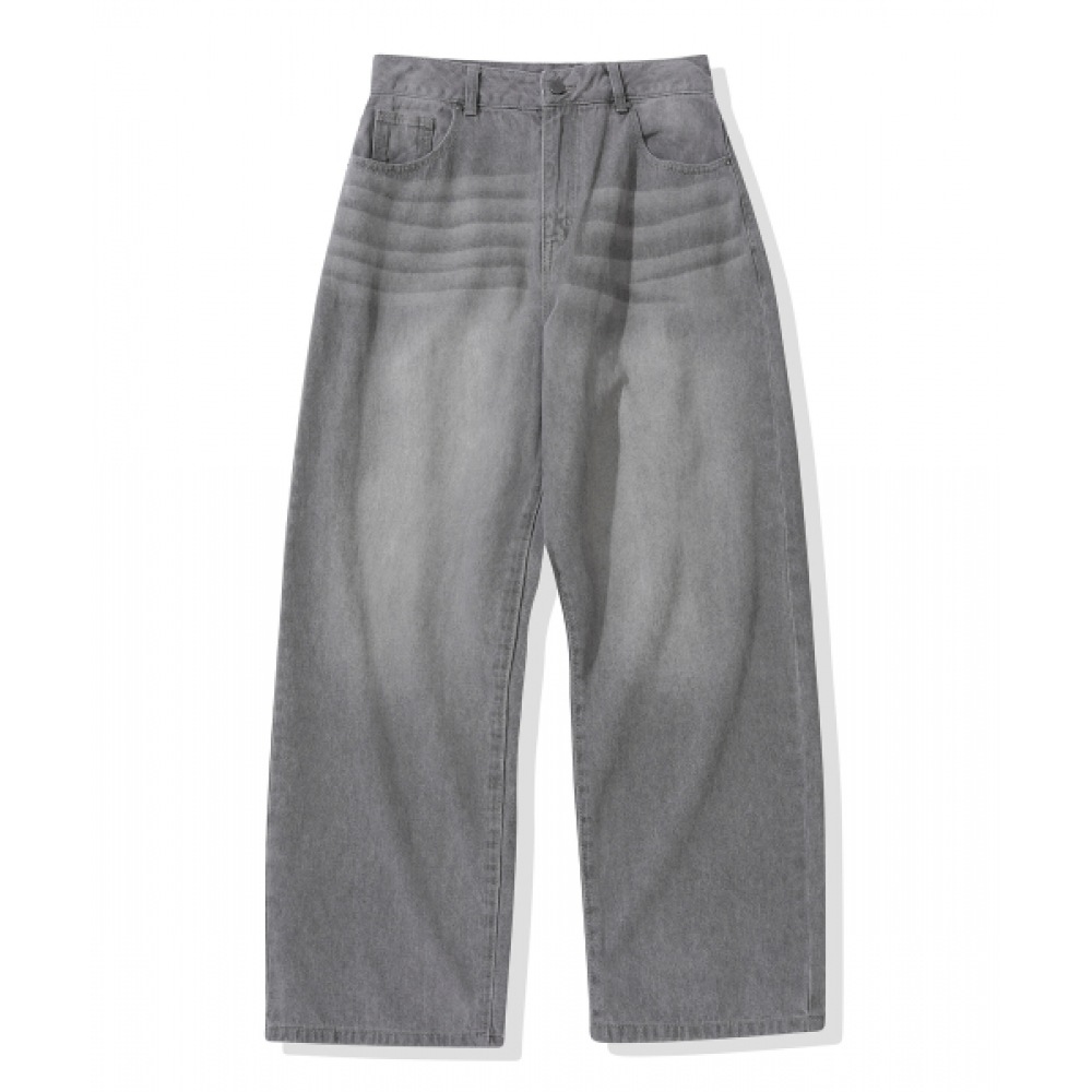 CODEGY (女性) ワイドデニムパンツ_ウォッシュグレー