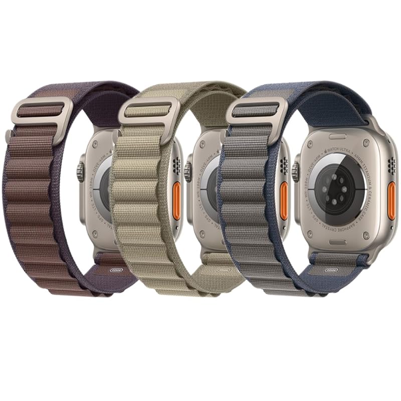 アルパインループ 3本入り Apple Watch ultra バンド Apple Watch バンド G字フック 強靭 2層生地 Apple Watch ループバンド apple watch ult