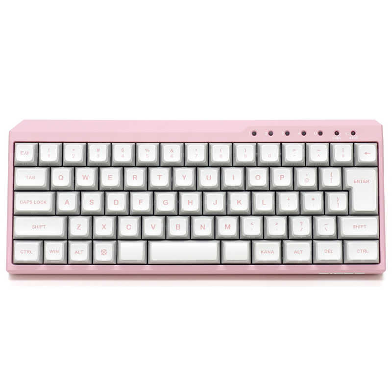 FILCO　キーボード Majestouch MINILA-R Convertible(茶軸) ［有線・ワイヤレス /Bluetooth・USB］ イチゴ　FFBTR66MNPK