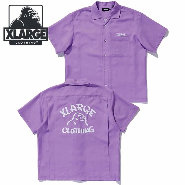 ドローイング OG ショートスリーブシャツ [101252014002] メンズ トップス 半袖 オープンカラーシャツ LtPURPLE 正規取扱店