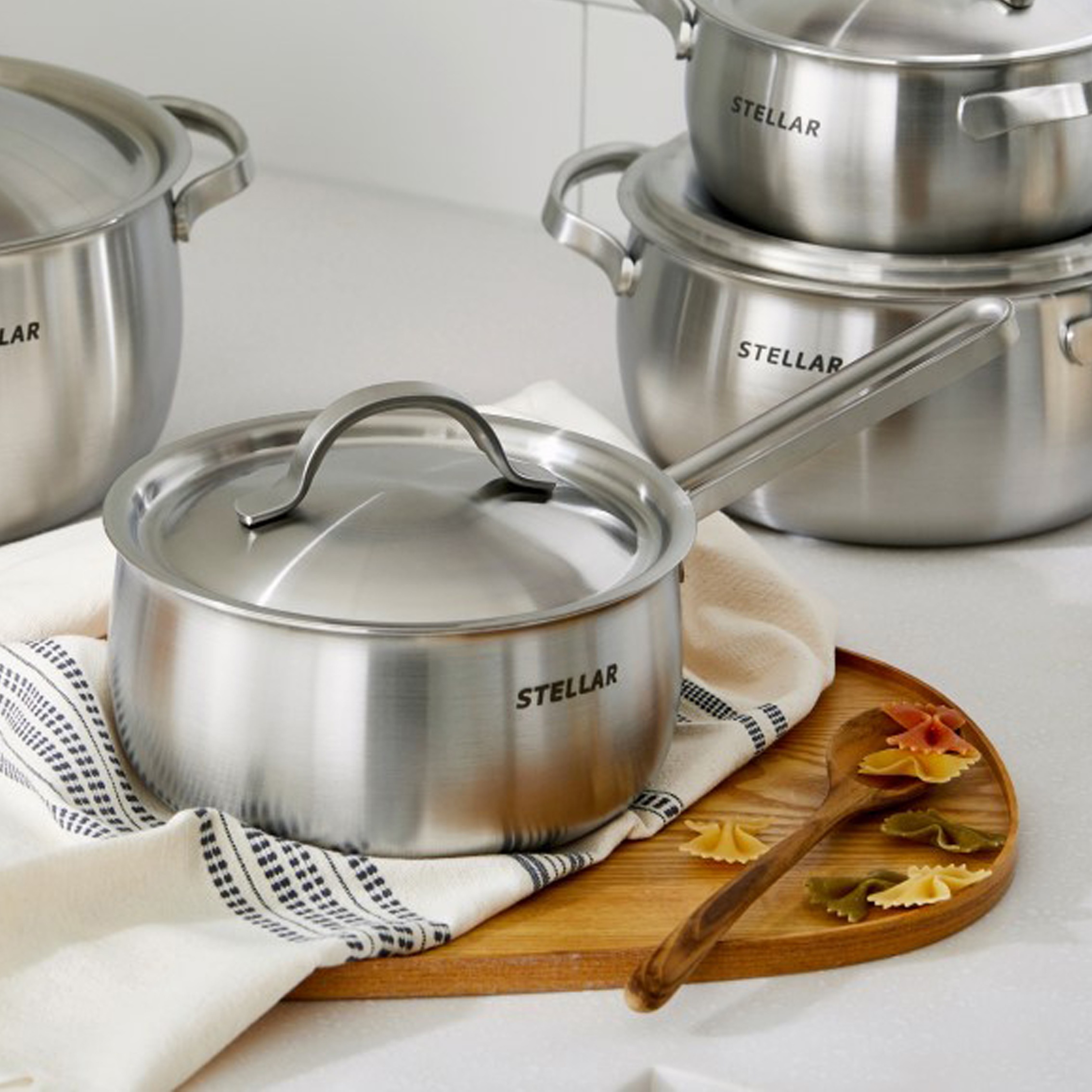 ドクターハウス ステラ ステンレス鍋18cm 片手鍋 ソテーパン おしゃれ 韓国発 調理器具