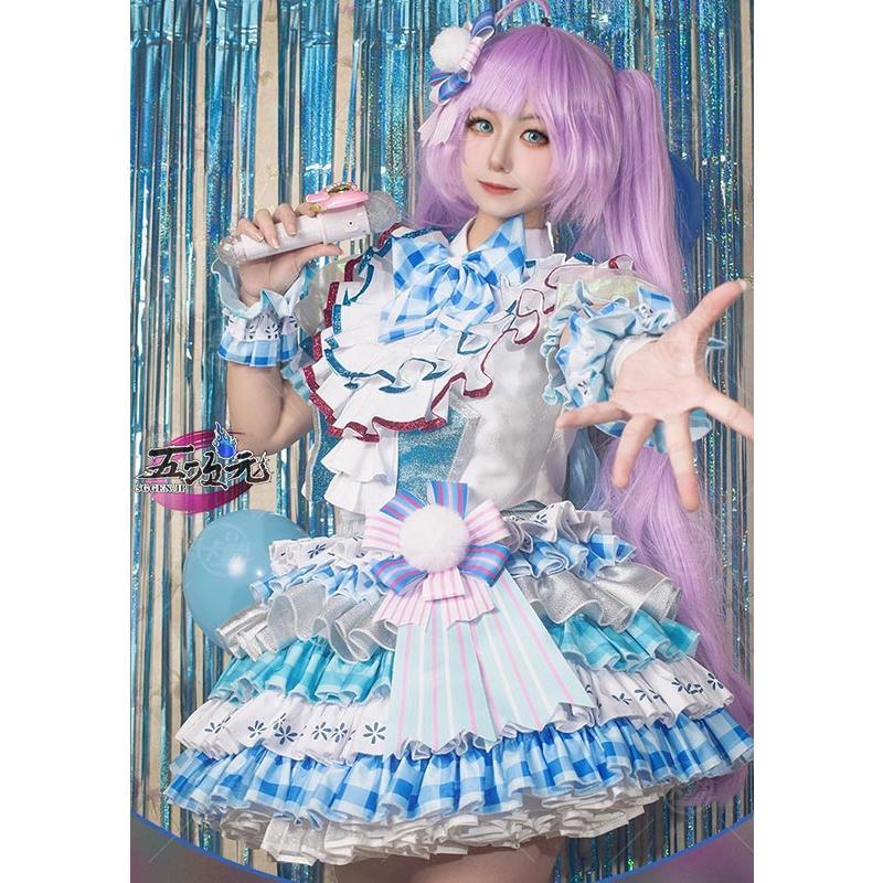 【工場直売 品質保証】五次元　プリパラ　コスプレ　真中らぁら　ウィッシュリボンアイドル　衣装　ウィッグ　靴　追加可能