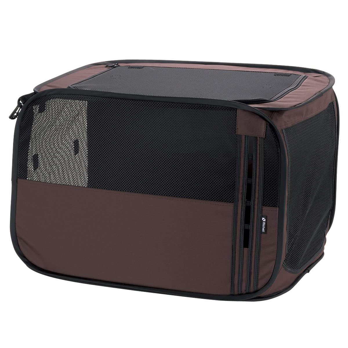 全国送料無料 リッチェル たためるドライブペットケージ L ブラウン