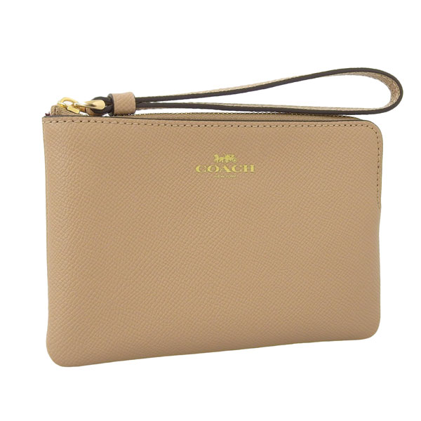 コーチ/COACH ポーチ 小物入れ レザー トープ ベージュ系 レディース 58032imtau