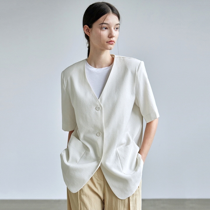 売れ筋がひクリスマスプレゼント! HALF JACKET_CREAM SLEEVE テーラードジャケット 売れ筋がひクリスマスプレゼント! HALF JACKET_CREAM SLEEVE テーラードジャケット