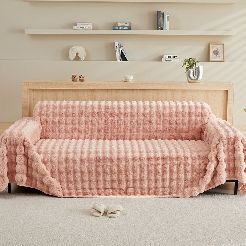 ソファーカバー 180cm×130cm 180cm×80cm ピンク グレー グリーン カーキ ホワイト 毛布 暖かい モコモコ 北欧風 韓国風 洗濯可 お洒落 気持ちい