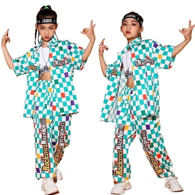 セット Tシャツ キッズダンス衣装 ヒップホップ 韓国子供服 HIPHOP ステージ衣装 応援団 ジャズダンス 女の子